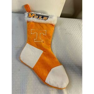 Tennessee Vols Holiday Christmas‎ stocking Orange 18x7"